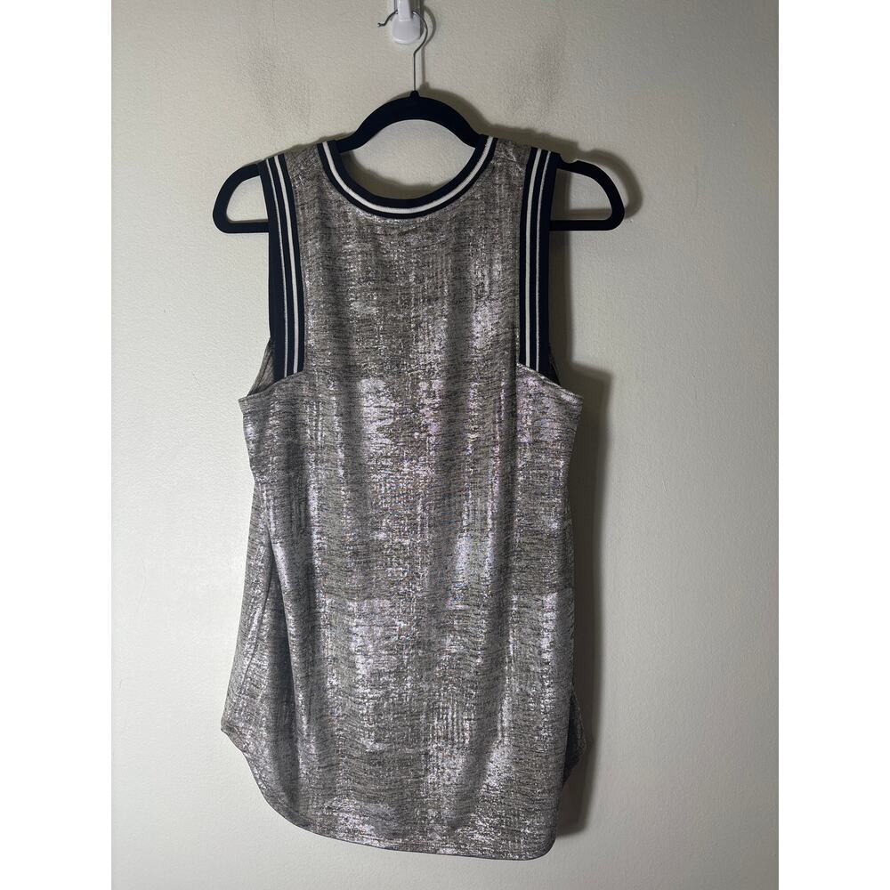 Trouve Metallic Sleevless Tank Sz M - Picture 3 of 3